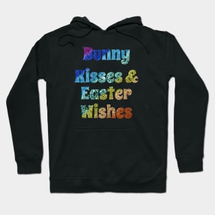 Bunny Kisses and Easter Wishes Glitter Hoodie